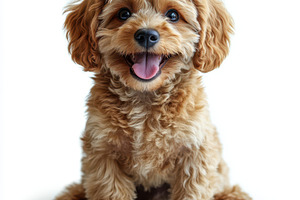 Adorable Happy Cavapoo Puppy Dog Por, an Animal Photo by Pixeness Studio