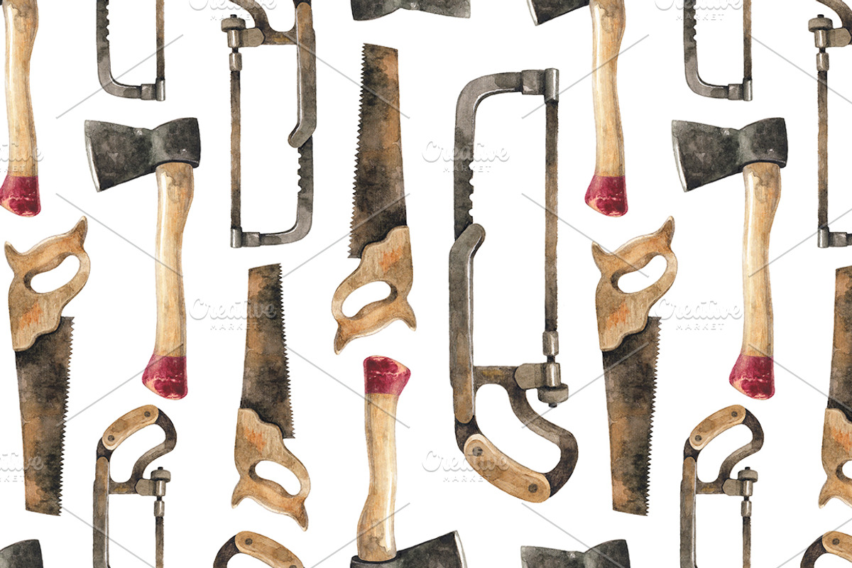 Old-fashioned lumberjack bundle, a Texture Illustration by Sundra (Photo 6 of 6)