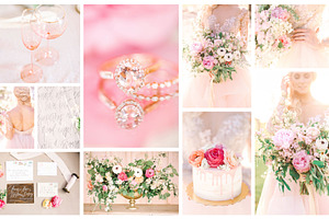 Feminine wedding details bundle