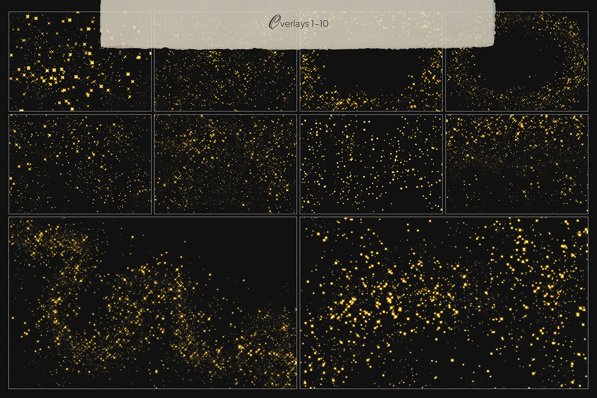 Glitter and Sparks Overlays, a Texture Graphic by Freezerondigital (Photo 9 of 12)