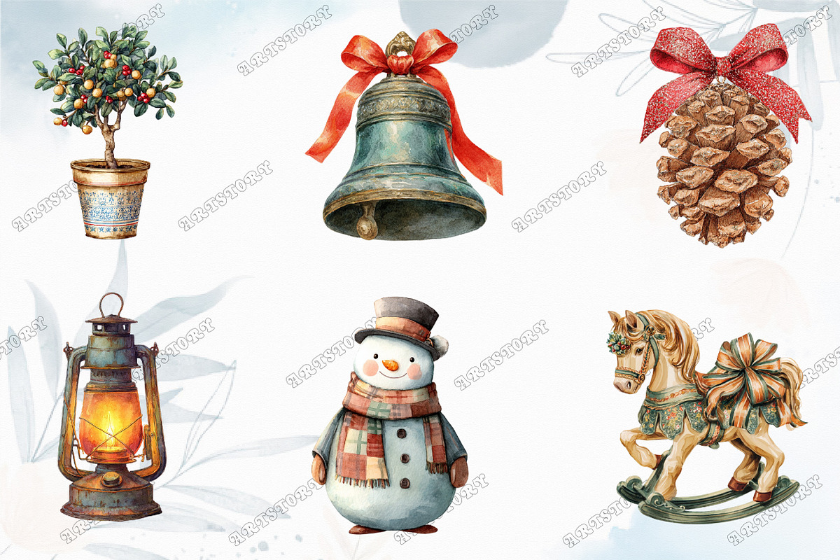 Vintage Christmas Sublimation Bundle, a Graphic by designcity5 (Photo 3 of 5)