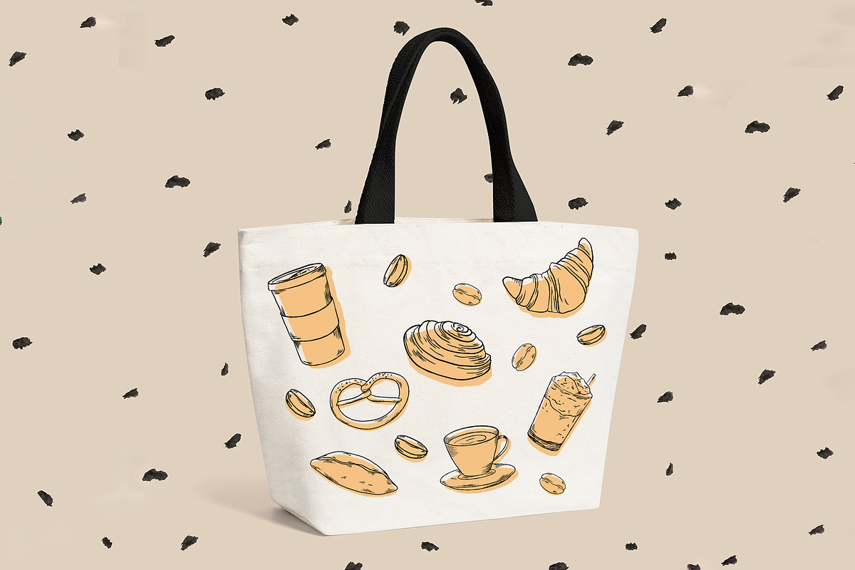 Bakery vector clipart coffee, an Illustration by Lidia's watercolor world (Photo 7 of 8)