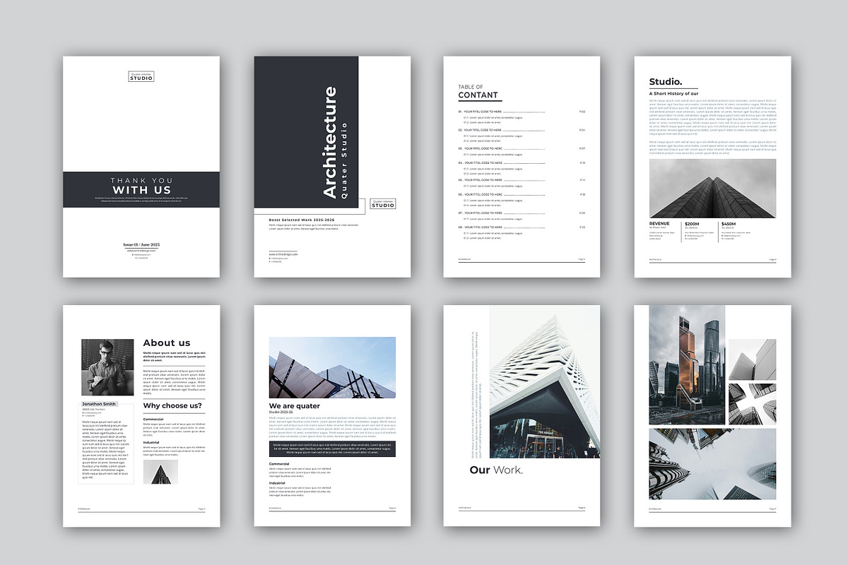 QUATER | Architecture Portfolio, a Brochure Template by obayes (Photo 2 of 18)