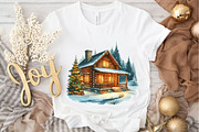 Christmas Winter Cabin Sublimation, an Illustration by DreamArtGraphic (Thumbnail 4 of 6)