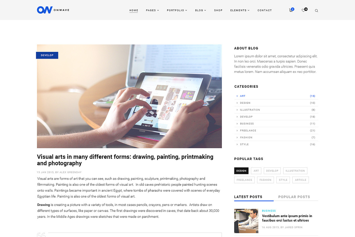 OnWave — Multipurpose PSD Template, a Websites & App Template by ScienteCraft (Photo 20 of 51)