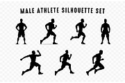Athlete Running Silhouette SVG set, a Sport Illustration by Gfx Expert Team (Thumbnail 2 of 3)