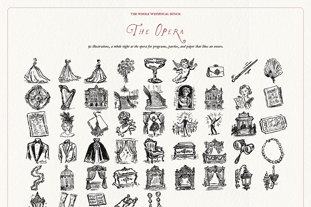 Black Tie Clipart Bundle, Gala Set, an Object Illustration by The October Creative (Photo 9 of 13)