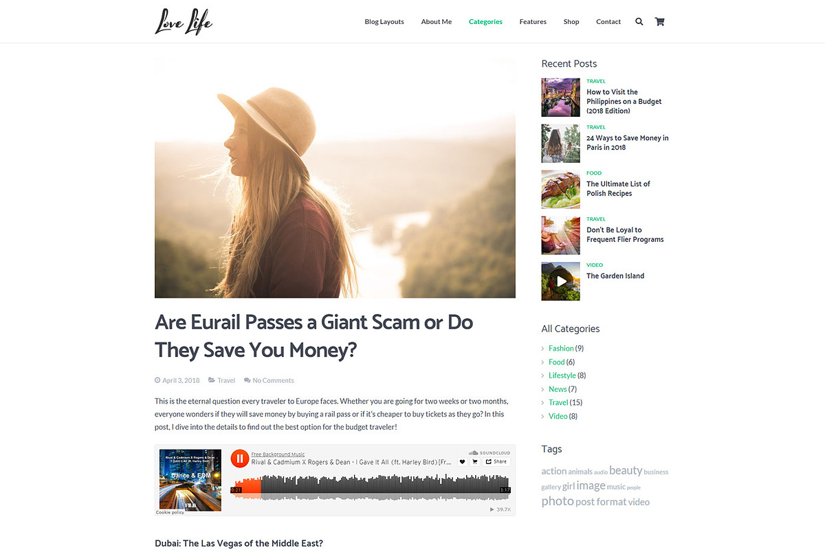 Love Life- Magazine & Business, a WordPress Template by Cherry Wordpress Theme (Photo 6 of 7)
