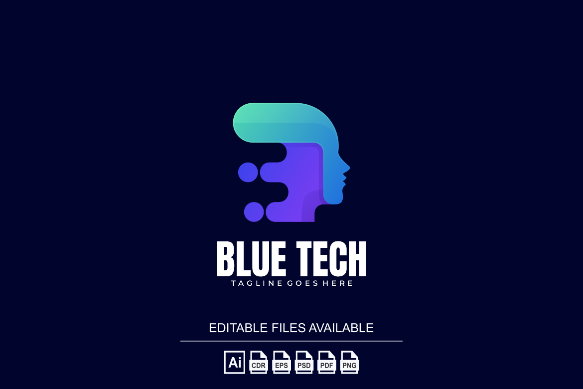 Blue Tech Colorful Logo, a Branding & Logo Template by Ibnipro1