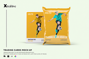 Trading Cards Mockup, an Advertising Mockup by Xtrahive