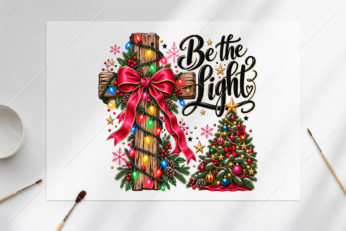 Be the Light Matthew Christmas PNG, a Seasonal Illustration by Canvas Craft (Photo 6 of 6)