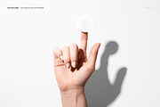 Sticker Adhered to the Finger Mockup, a Merchandise Mockup by creatsy5 (Thumbnail 2 of 5)