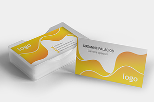 Yellow Business Card Template