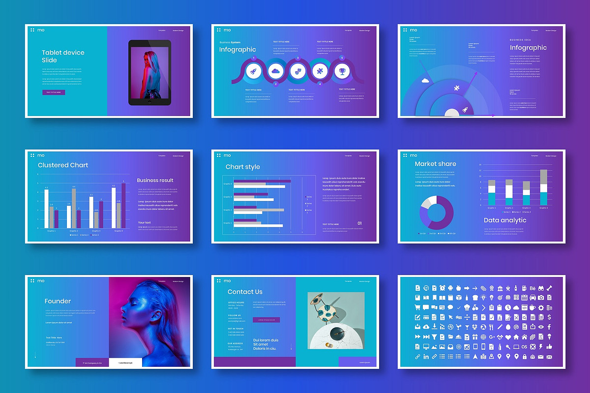 Malone - Business Google Slide, a Presentation Template by Dens Creative Studio (Photo 5 of 6)