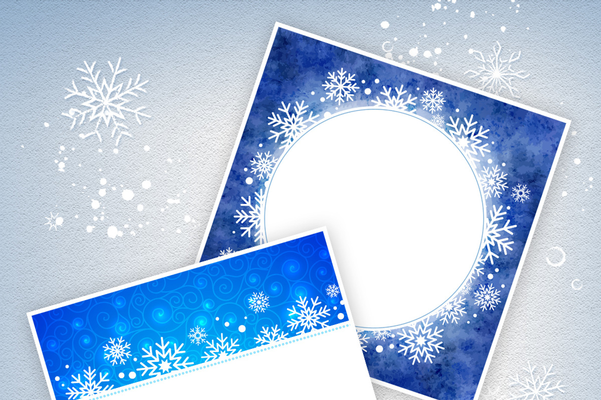 Winter frames. Vector collection, an Object Graphic by LeiaSW (Photo 2 of 2)