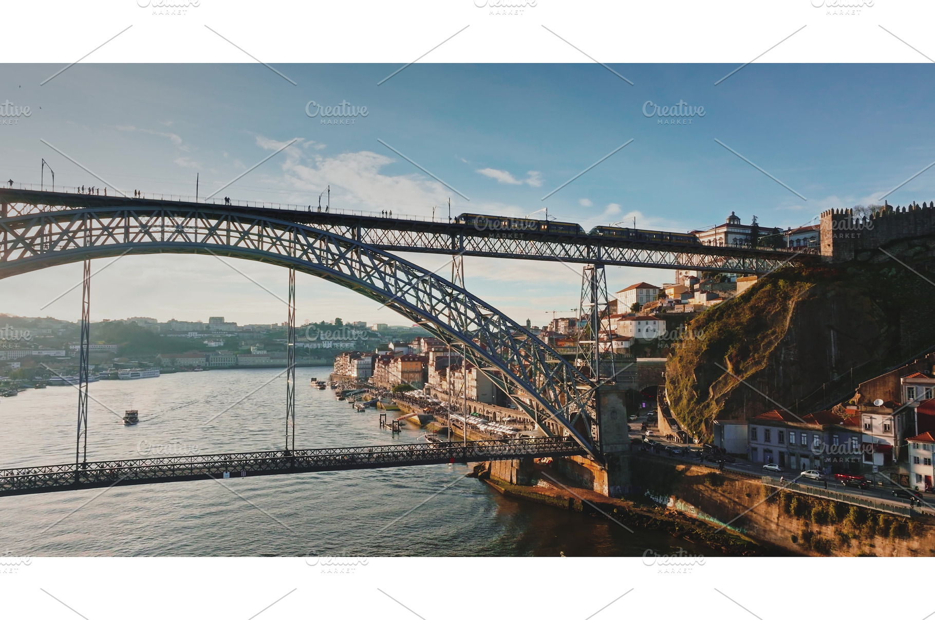 Dom Luis I Bridge spanning Douro, an Architecture Photo by Goinyk