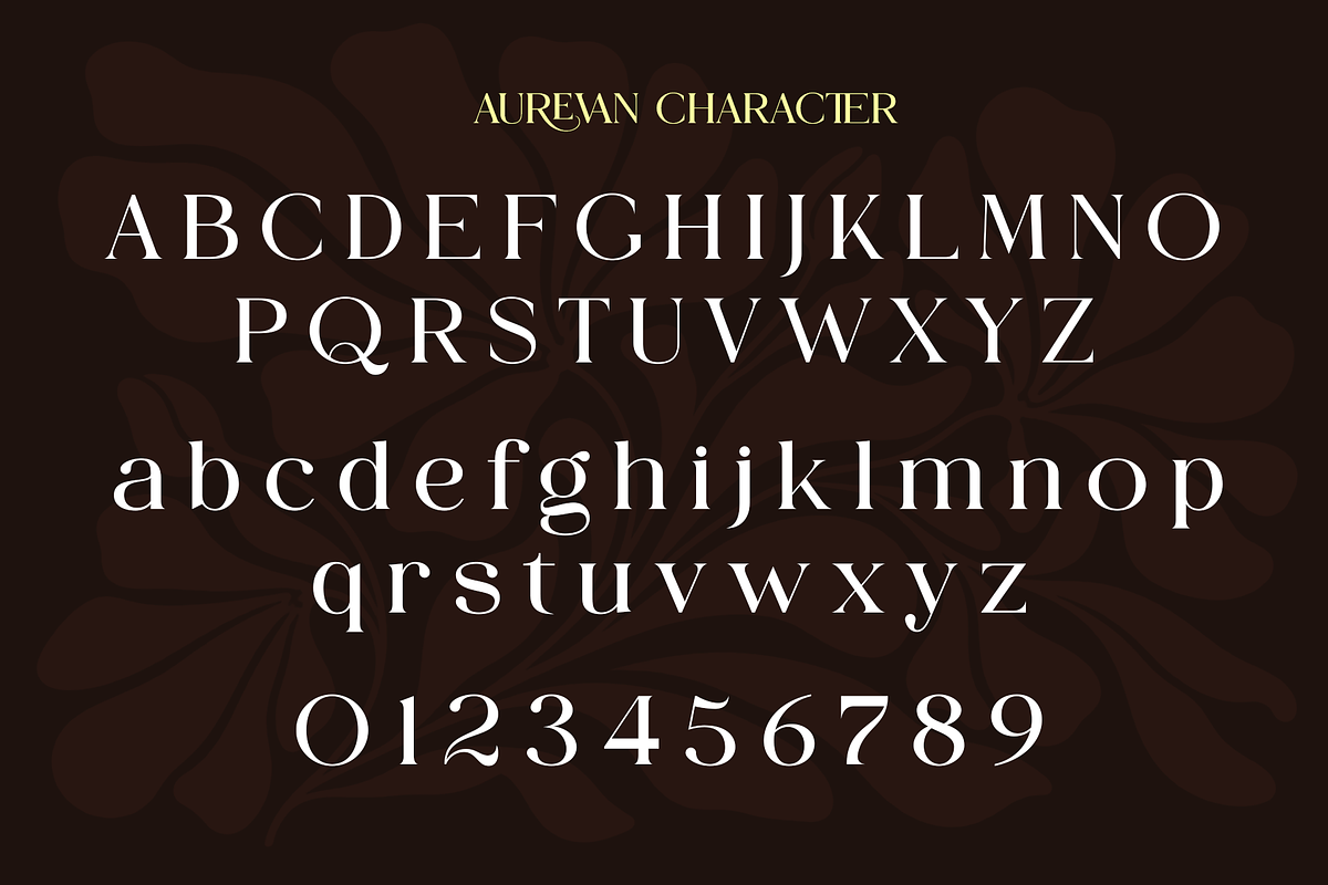 AUREVAN — Bold Luxury Serif, a Serif Font by ToniStudio (Photo 7 of 13)
