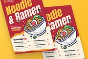 Noodle & Ramen Food Flyer, a Flyer Template by MMPixelCraft (Thumbnail 2 of 5)