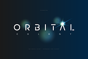 MBF Orbital Colony - Futuristic font, a Sans Serif Font by MoonBandit (Thumbnail 1 of 5)