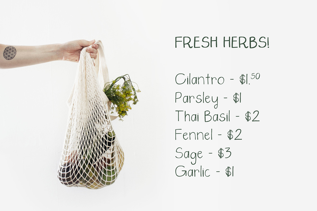 Saturday Market Font + Free Logos preview 2