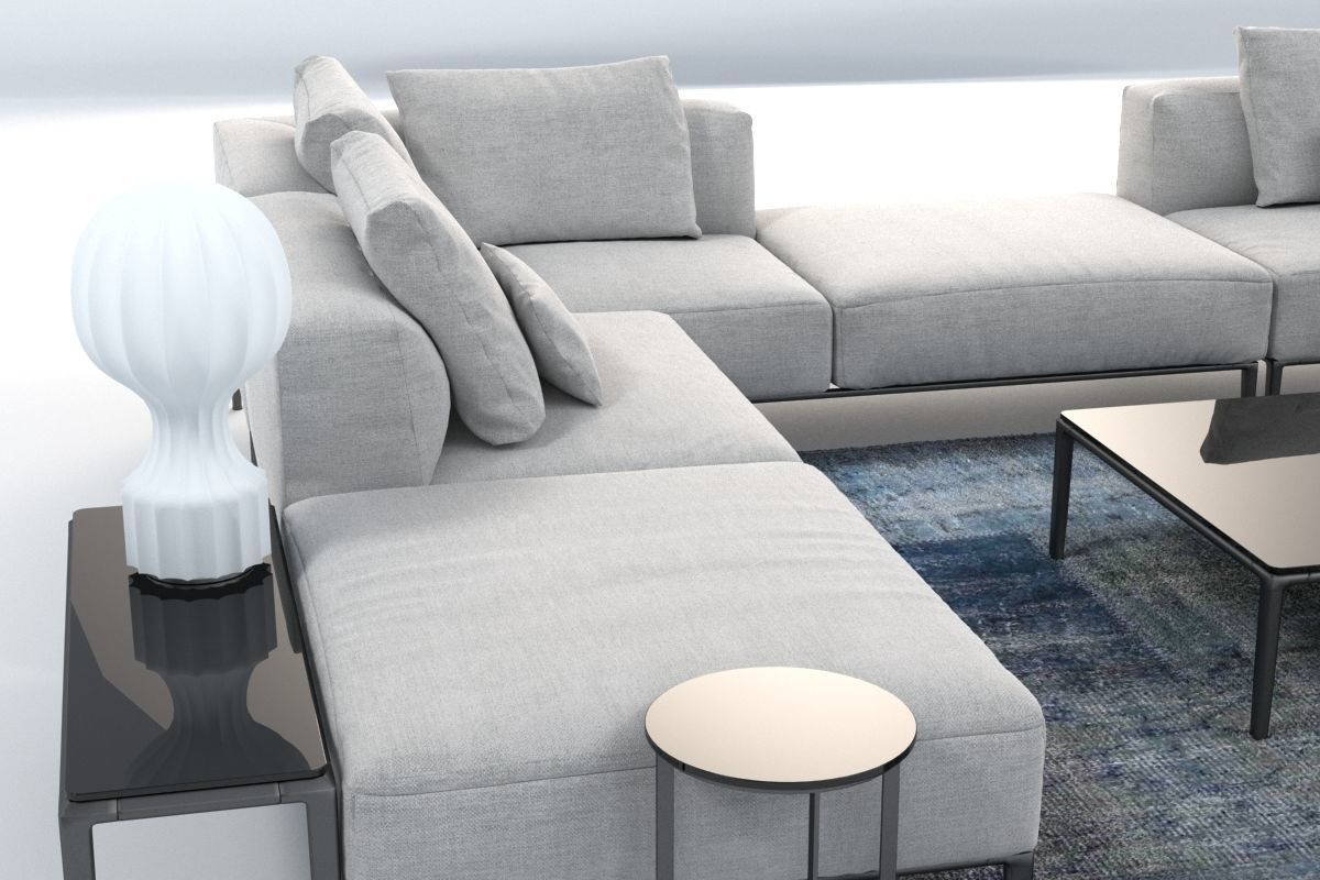 B&B Italia Michel Effe Sofa, a Furniture 3D Model by NOMODOL (Photo 5 of 7)