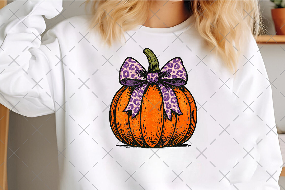 Retro Halloween pumpkin Png, an Illustration by Craft Nest (Photo 5 of 6)