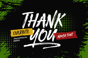 Overbite - Brush Font