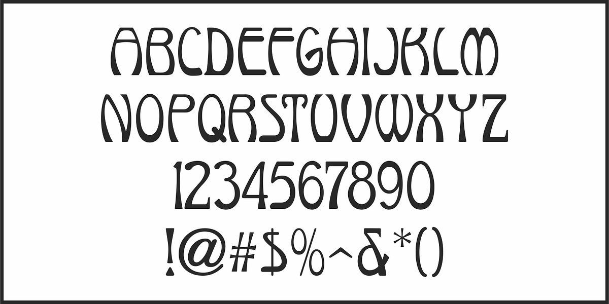 Tryout Nouveau JNL, a Font by Jeff Levine Fonts (Photo 3 of 5)