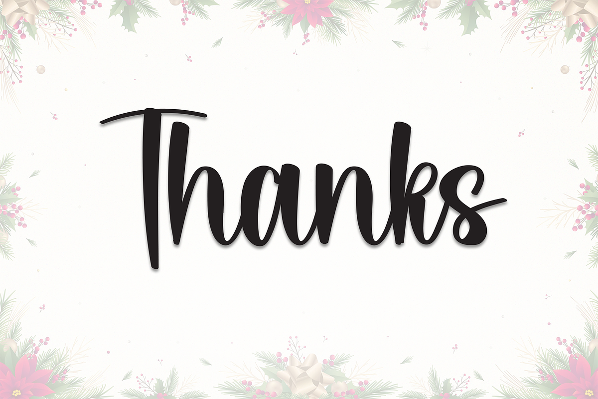 September Christmas | Script Font, a Handwritten Font by Scratchones (Photo 9 of 9)