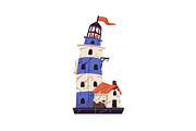 Destroyed city buildings, houses set, an Object Illustration by PaperTrident (Thumbnail 4 of 13)