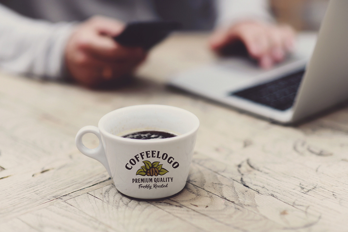 12 Coffee Mockup #7, a Cups & Container Mockup by Walentin (Photo 3 of 13)