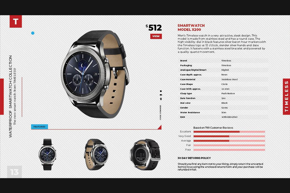 Timeless Products Catalog, a Presentation Template by DesignSomething