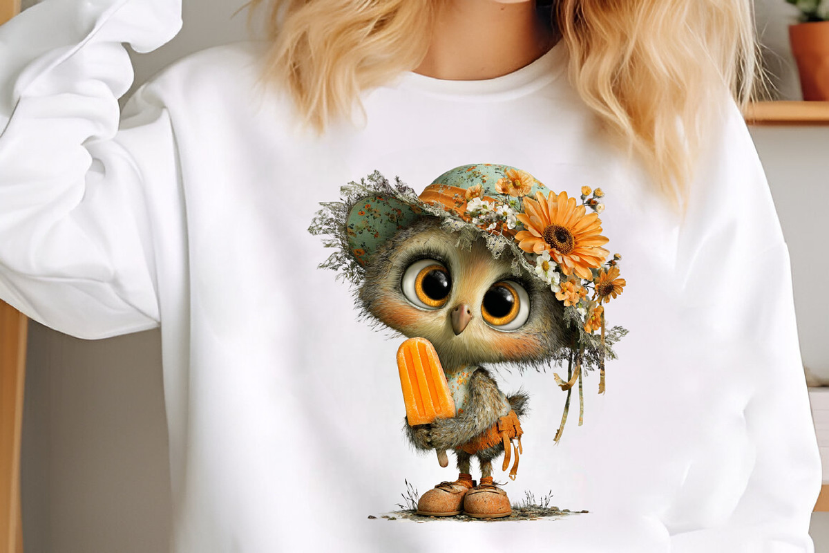 Whimsical Summer Enjoy Owl Clipart, a Seasonal Illustration by designcity5 (Photo 4 of 5)