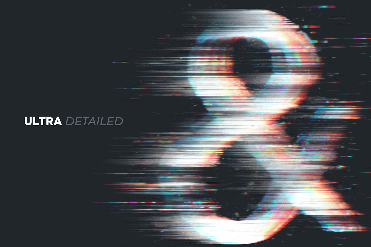 Error Data Glitch Letters Overlays, a Symbol Font by PhotoSpirit (Photo 6 of 8)