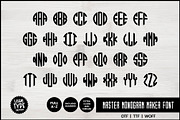 MASTER MONOGRAM FONT Round Mono Font, a Font by Little Type Factory (Thumbnail 2 of 8)