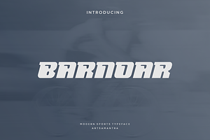 Barnoar - Modern Sport Typeface