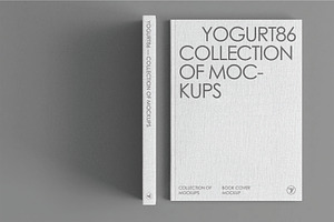 Front Spine Fabric Book Cover Mockup, a Books & Magazine Mockup by DesignRushMarket