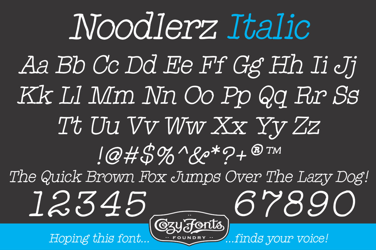 Noodlerz Italic