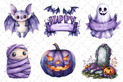 Happy Halloween Clipart PNG, an Illustration by Dream Creation (Thumbnail 6 of 6)
