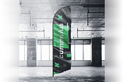 Quill Feather Bow Sail Flag MockUp, an Advertising Mockup by coloformia (Thumbnail 8 of 15)