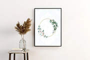 Eucalyptus Wreath Printable Art, a Decorative Illustration by DesignDevisers (Thumbnail 3 of 6)