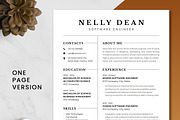 Software Engineer Resume Template, a Resume Template by ResumeInventor (Thumbnail 2 of 9)