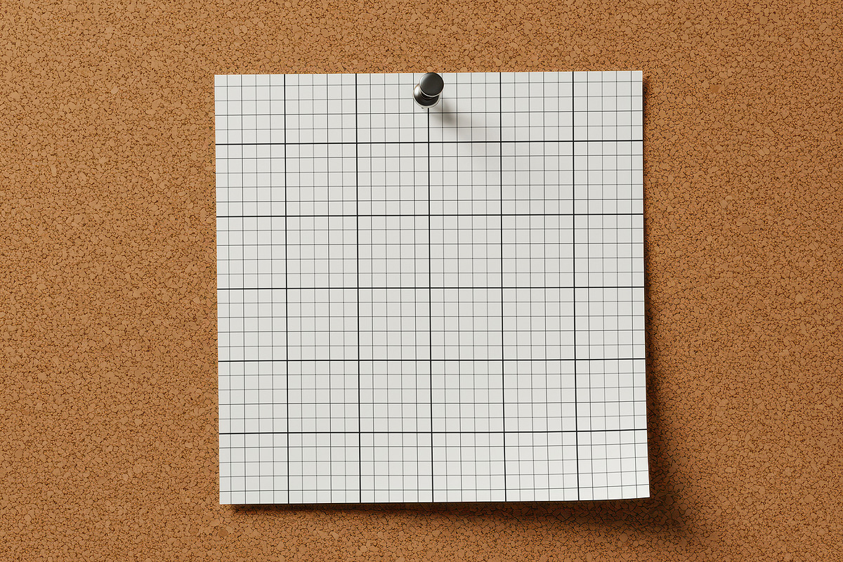 Pin to Cork Board Mockups, a Mockup by Luuqas Design (Photo 1 of 2)