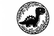 Cute dinosaur nursery decor design, an Illustration by Amazin_art (Thumbnail 2 of 31)