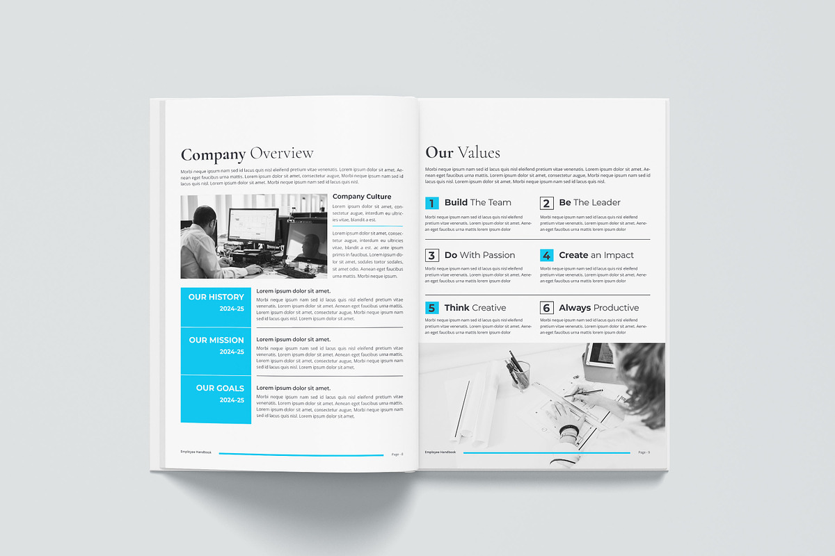 Employee Handbook Bundle | Word, IND, a Brochure Template by obayes (Photo 50 of 75)