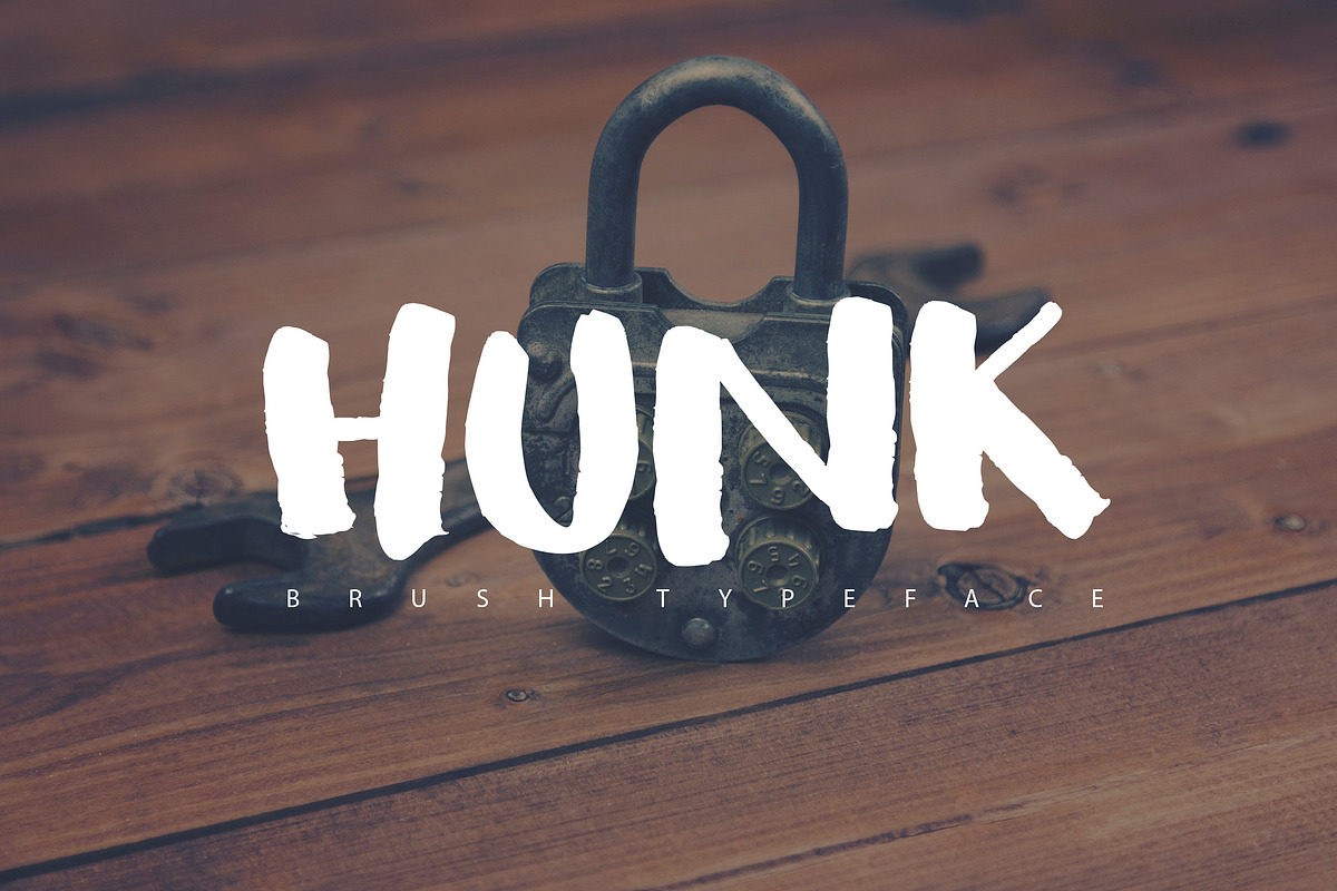 HUNK Brush Typeface