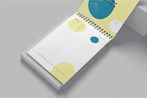 A4 A5 A6 Ringed Notepad Mockup