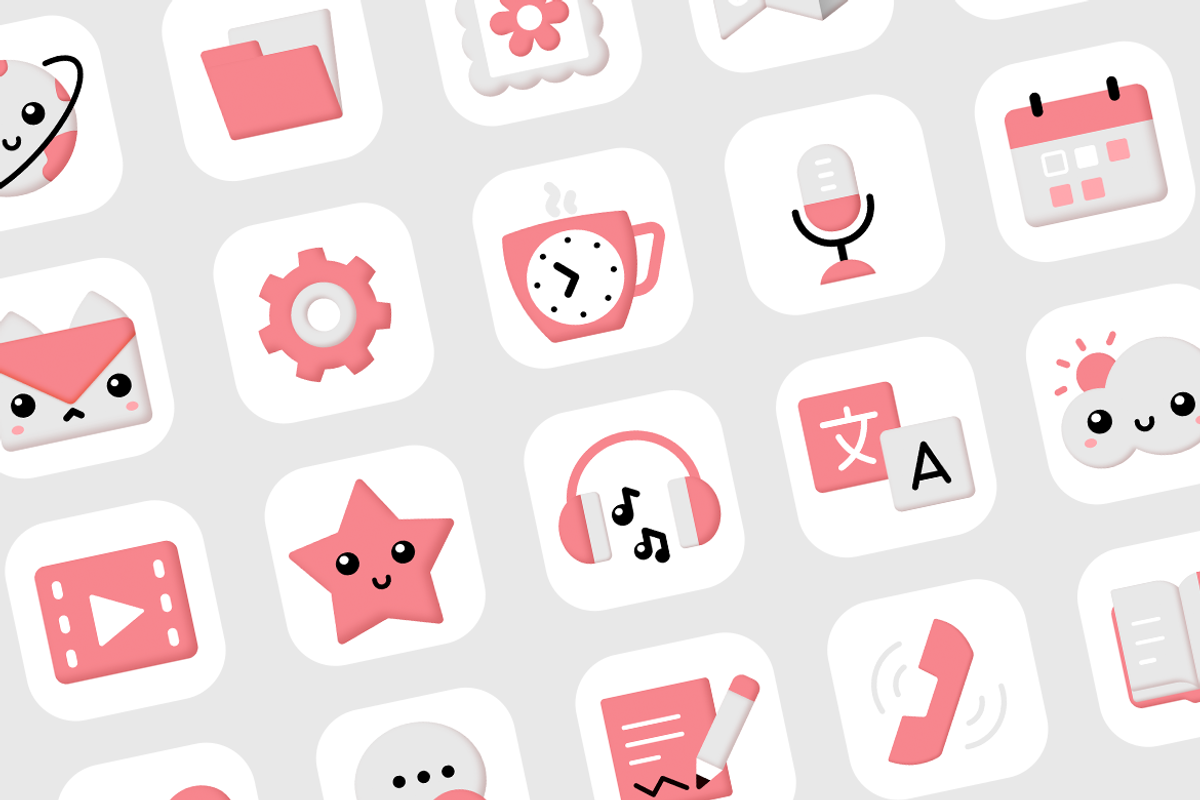iOS 14 App Icons | cute and pink, an Icon by wowomnom (Photo 2 of 2)
