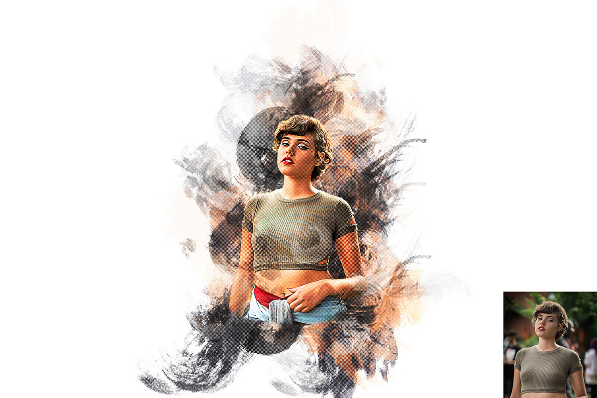Watercolor Canvas Photoshop Action, an Action Add-On by Studio Retouch (Photo 11 of 11)