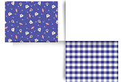 Farmhouse Blue Pattern Collection, a Pattern Graphic by Earley Bird Design Studio (Thumbnail 4 of 6)